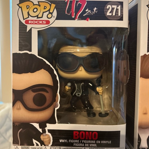 Funko Pop! Rocks:U2 ZooTV Collectors Set-Adam,Edge,Larry, and Bono - Picture 5 of 10